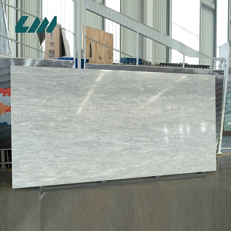 Carrara White Quartz Jade Kitchen Countertop factory